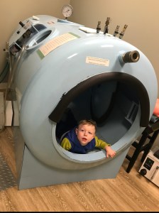 Solly and the HBOT chamber